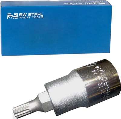 SW stalen spline inzetstuk 1/2 inch, 6 x 53 mm, 05302L