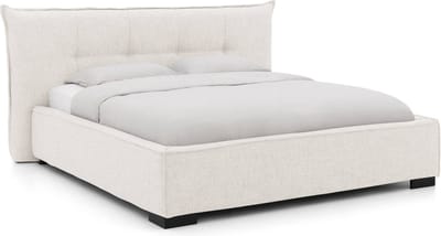 Goossens Bedframe Bolzano, 160 x 200 cm Stof Oasis natural 01