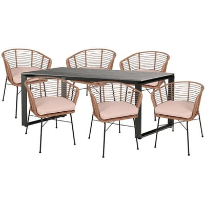 Tuinset Turion met 6 tuinstoelen Illamis | NADUVI Collection