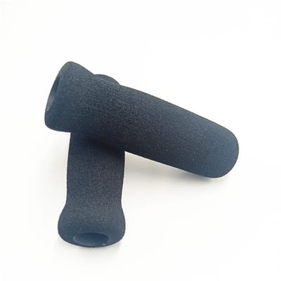 Vervangende handgreep van schuimrubber voor wandelstokken, offset handgreep voor fietsstuur, accessoires voor wandelstokken, 11x3,5x3,5 cm, zwart