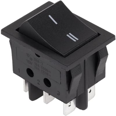 ProRide Wipschakelaar I-II - 15A 250V - 20A 125V - SW-IRS-2 - Zwart