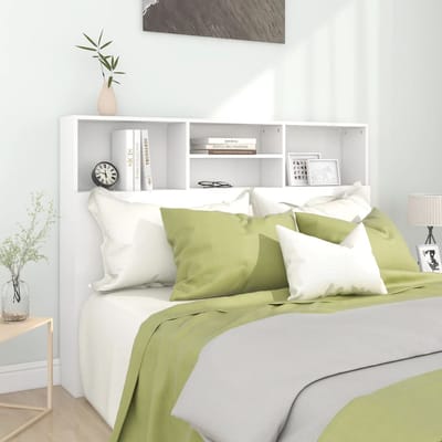 vidaXL - Hoofdbordkast - Wit - 140x19x103,5 - cm