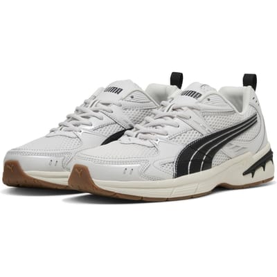 Puma Heren Milenio Tech Leather Lage Sportschoenen (Lichte/donkere tandvleesrand)
