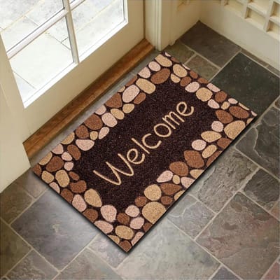 Kristalfluweel Vloermat Steen Houtnerf Entree Deurmat Entree Antislip Voetmat Huisdecoratie Klein Tapijt 40x60cm 40x60cm