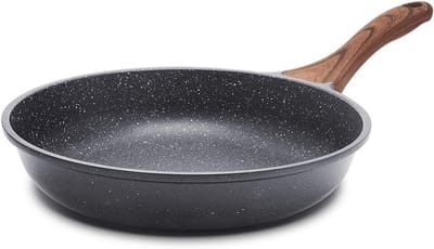 PromoHome 28cm Antiaanbak Koekenpan - Zwitserse Graniet Coating & Inductie Geschikt
