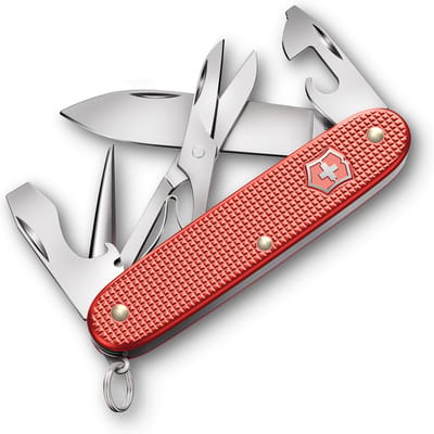 VICTORINOX Pioneer X ALOX Beperkte Editie 2025 Steenrood. Zwitsers zakmes, 9 functies. Medium. gray