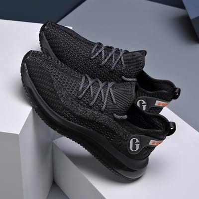 Lente en Zomer Nieuwe Vliegende Geweven Schoenen Heren Ademend Mode Casual Sport Hardlopen Kokosnoten Schoenen Trendy Popcorn Zool Herenschoenen 44 gray