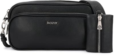 Practical leather handbag with purse