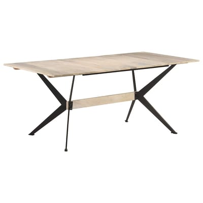 vidaXL - Eettafel - 180x90x76 - cm - massief - mangohout