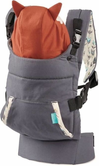 Cuddle Up Baby Carrier - Ergonomische Baby Carrier met Fox Hood en verstelbare schouderbanden - Voor baby's en peuters 5.4-18k