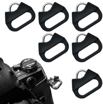 Camera-driehoekige splentringen, camerariem-adapter en karabijnhaakset voor O-ring camera's - 6 stuks
