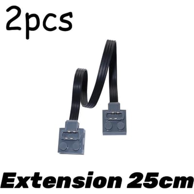 Blocs de construction 21669 60656 Composants Techniques MOC Fil d'extension de ligne de moteur Cordon Emplacement pour carte Port Briques Power Functions black