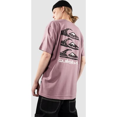 Quiksilver Vertical Logos T-Shirt roze
