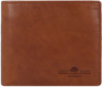 Greenburry Newport Portemonnee RFID-bescherming Leer 11 cm - Jongens - Horizontaal - caramel
