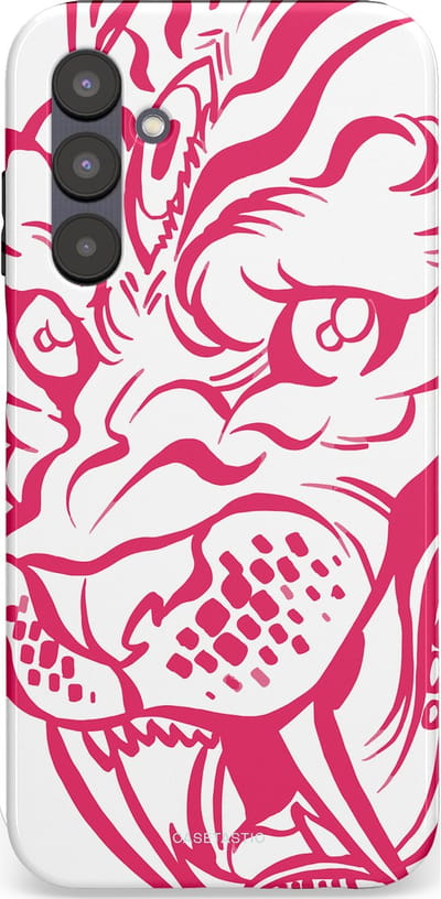 Casetastic Hoesje Geschikt voor Samsung A25 - Stijlvolle Beschermende Duo-layer Case - Scherpe Strepen