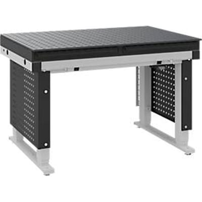 Otto Kind Multi4Flex lastafel, stationair, ESD-geleidend, in hoogte verstelbaar, tot 500 kg, B 1200 x D 800 mm, antracietgrijs/lichtgrijs