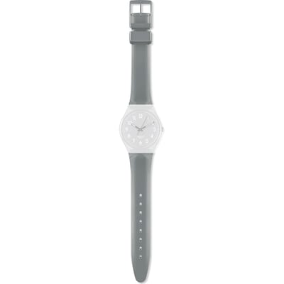 Swatch Plastic - Originals Medium (34mm) /Access/Solar/Musicall/Stop - G/SK/SL/SR/SS/SO28 AGM175 GM175 Flaky Grey band