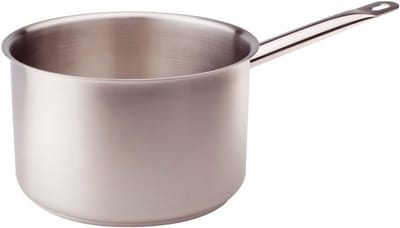 Diepe Braadpan Roestvrij Staal met Steelhandvat 18 cm
