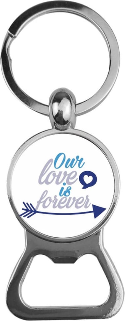 Bieropener Glas - Our Love Is Forever