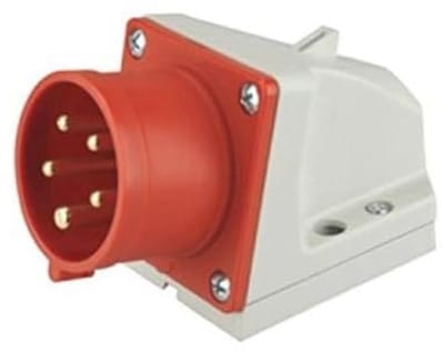 Wandstekker CEE - Stekkerdoos Opbouw - Stroom Aansluiten - Spatwaterdicht IP44 - 16A 5-Polig - Blauw
