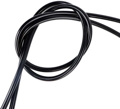 Dailygoods- Siliconen Slang - Vacuümslang 6 mm - Hoge Temperatuur - Buitendiameter 10 mm - Lengte 3 m - Zwart