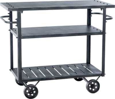 CLP Spring Serveerwagen - Op wieltjes - Trolley - antiek zilver
