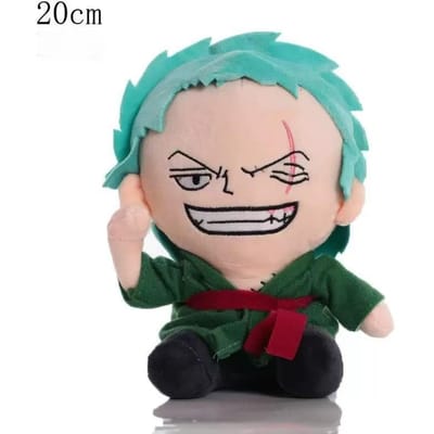 Originele 20CM One Piece Anime Figuren Pluche Speelgoed Luffy Zoro Speelgoed Cartoon Pluche Knuffel Gevulde Poppen Kinderen Verjaardag Kerstmis Duurzame Cadeaus blue