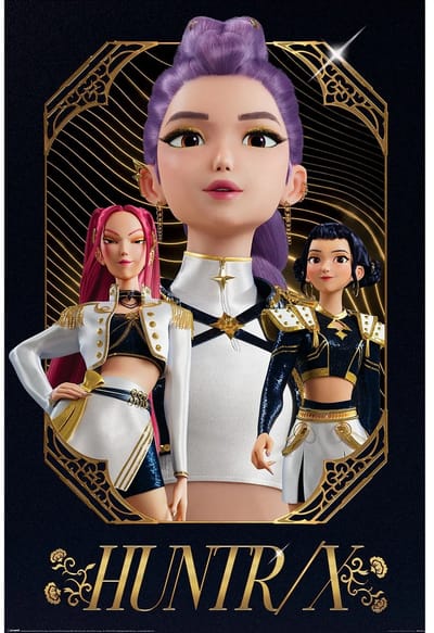 Kpop Demon Hunters poster - Huntrix - Mira - Zoey - Rumi - 61 x 91.5 cm