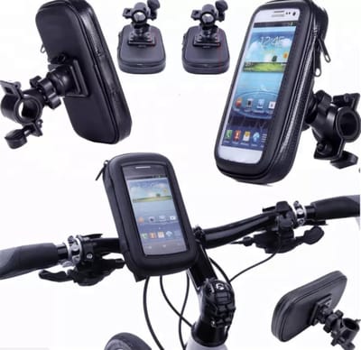 HiCHiCO Weather Resistant Bike Mount Size M Tot 4.7” - Fiets Motorfiets Telefoon Houder Waterdicht Fiets Phone Case Bag