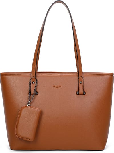 Gallantry - Dames Tas Shopper - Handtas - Schooltas - Werktas - geschikt voor A4 - Bruin