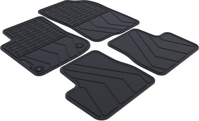 Rubber Automatten geschikt voor Peugeot 208 - Bouwjaar: 2012-2019 - Originele pasvorm - 4-delig - Uitvoering: 3/5-deurs