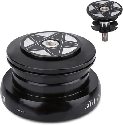 Externe Lagere Headset voor Fietsen - 44mm Frame, Geschikt voor Diverse Fietsaccessoires, Zwart en Duurzaam