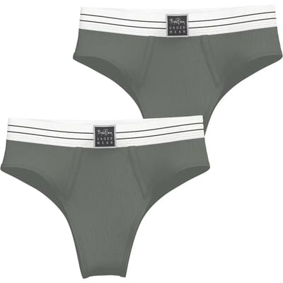 Damesslipjes Björn Borg Original Highwaist Brief (x2)