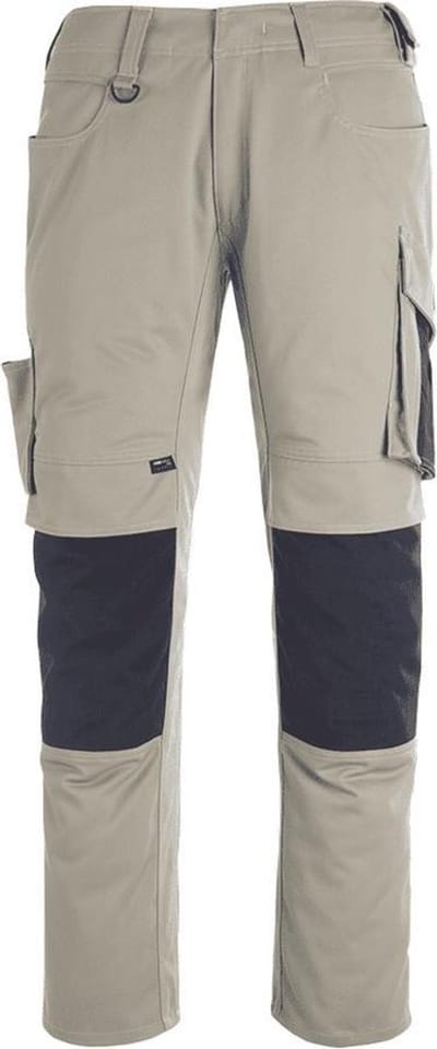 Mascot Unique Broek met kniezakken 12679-442 - lichtkhaki/zwart - C42 - 82