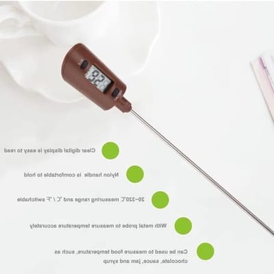 Digitale Chocolade Thermometer voor Suikers, Snoep en Sauzen - Perfect voor Karamel en Crèmes