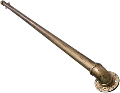 Trapleuning Metaal - Grijpbeugel Steun - Veilig Traplopen - Roestwerende Coating - 3.35 m - Brons Goud Koper