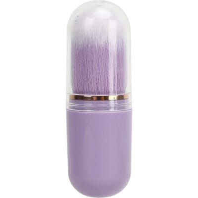 Nagelstofborstel Capsulevorm Draagbaar Intrekbaar Kunstvezel Nagelpoederborstel voor Blusher paars
