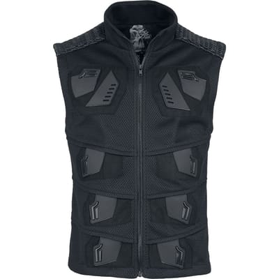 Punk Rave - Gothic Bodywarmer - Cyberpunk Vest - S tot 5XL - voor Mannen - zwart