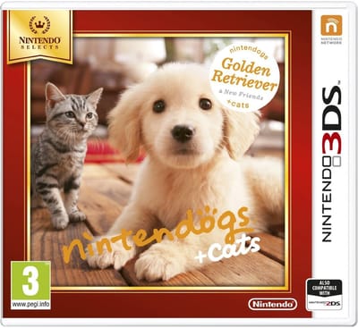 Nintendo Nintendogs + Cats Golden Retriever - Selects Duits, Engels, Spaans, Frans, Italiaans, Nederlands, Portugees, Russisch Nintendo 3DS