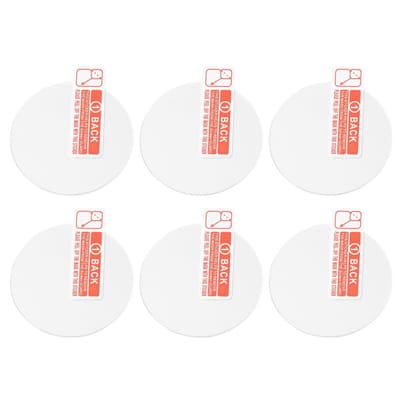 Dailygoods- Displaybescherming Ultradun - 6 Stuks - Gehard Glas - Rond - Anti-bul-bescherming - Transparant - 0,33 mm Dikte - Horloge Protector