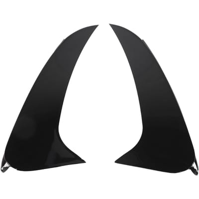 2 Stuks Achterbumper Spoiler Luchtinlaat Cover Onderste Luchtinlaat Cover Sierlijst Frame Vervanging voor Benz zwart