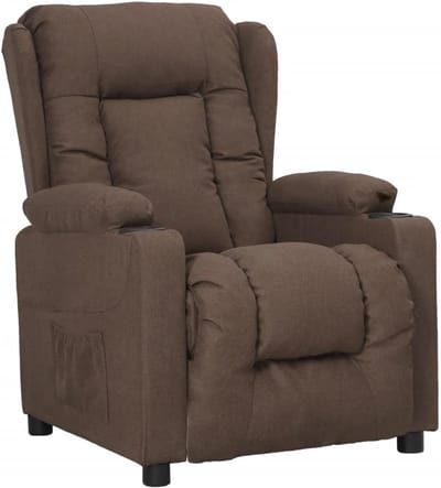 Relaxstoel - Loungestoel televisiestoel - Ontspannen lezen tv - Verstelbare rugleuning voetensteun - 72.5 x 96 x 99.5 cm - taupe