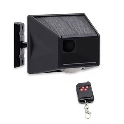 Solar Alarm Buiten Bewegingssensor Detector met Afstandsbediening IP65 Waterdicht en Sterke Sirene voor Tuin en Boerderij