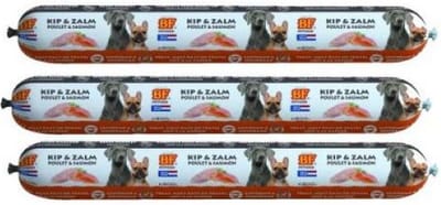3x800 gr Biofood vleesvoeding zalm hondenvoer