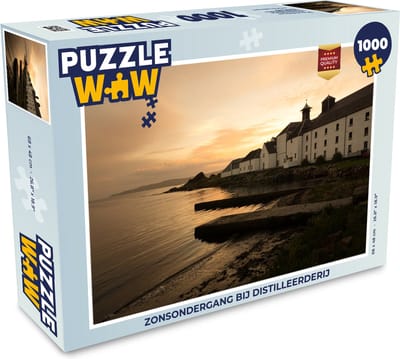 Puzzel Zonsondergang bij distilleerderij - Legpuzzel - Puzzel 1000 stukjes volwassenen