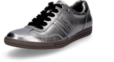 Paul Green dames sneaker grijs metallic 4