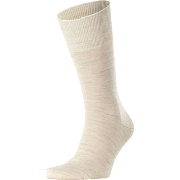 FALKE Airport eenkleurig wol katoen sokken heren beige - maat 45-46