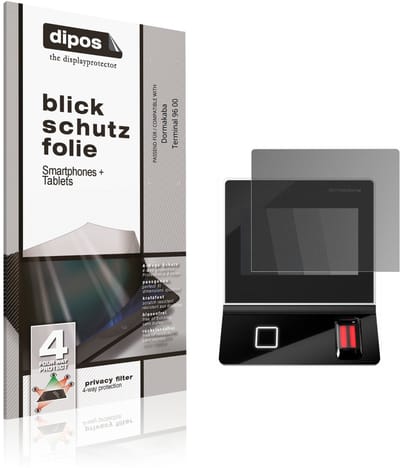 dipos – Matte Privacy Screenprotector geschikt voor Dormakaba Terminal 96 00 | Anti-Spy Beschermfolie