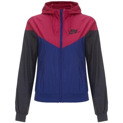 Nike Logo Print Hooded Jacket Damesjassen Meerkleurig 545909-455 S black