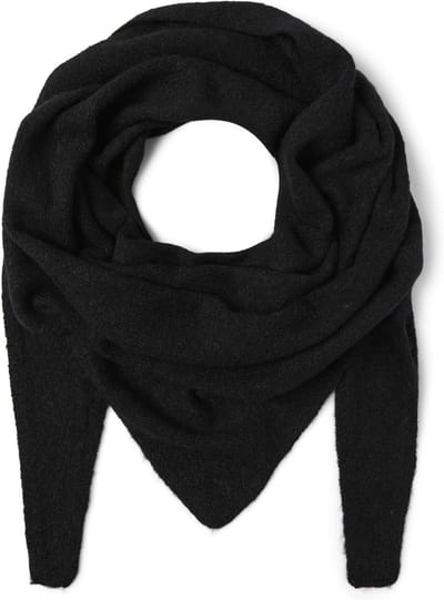 Dames Driekhoekige Sjaal - Dames Sjaal - Mode Accessoire - Zachte Stof - 27.9 x 26.7 x 6.1 cm - Zwart